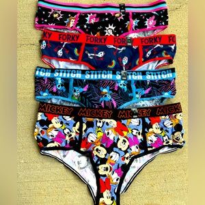 Torrid x Disney Panty Bundle 1x Toy Story Princesses Stitch Mickey Mouse Fab 5
